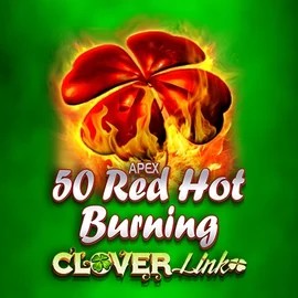 50 Red Hot Burning Clover Links logo by Novomatic Kingmaker Casino