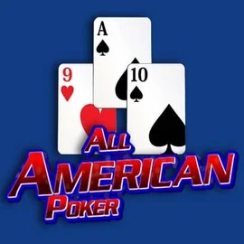 All American Poker slot logo by RTG (Reel Time Gaming) at Kingmaker Casino