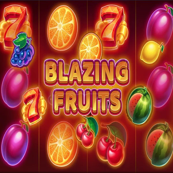 Blazing Fruits online game logo by Inbet Games on kingmakercasino.eu