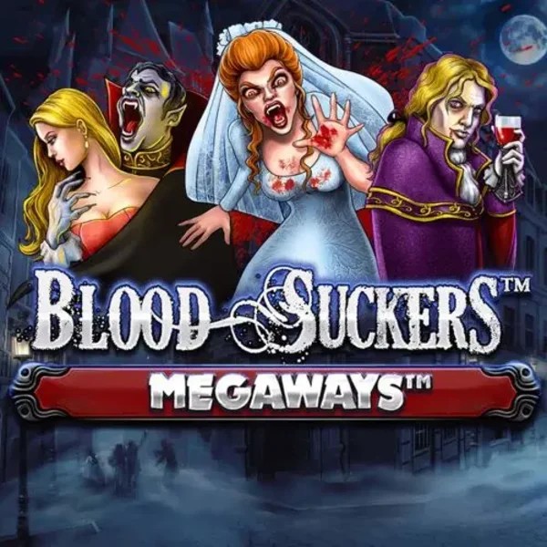Blood Suckers Megaways logo – Slots by Red Tiger Gaming at Kingmaker Casino