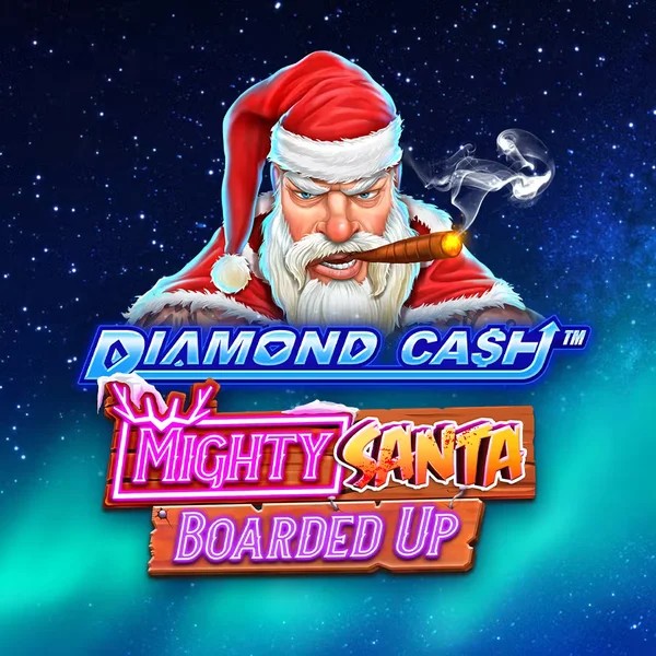 Diamond Cash Mighty Santa Boarded Up online game logo by Greentube on kingmakercasino.eu