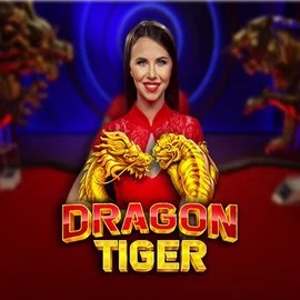 Dragon Tiger (Live) online game logo by Pragmatic Play on kingmakercasino.eu