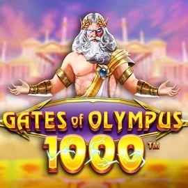 Gates of Olympus 1000 logo by Pragmatic Play Kingmaker Casino