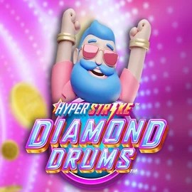 Official Slots logo: Hyper Strike Diamond Drums by Gameburger Studios at Kingmaker Casino