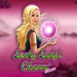 Lucky Ladys Charm Deluxe slot logo by Greentube at Kingmaker Casino