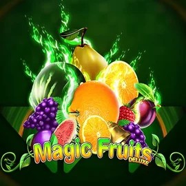 Magic Fruits Deluxe online game logo by Wazdan on kingmakercasino.eu