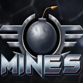 Mines slot logo by Turbo Games at Kingmaker Casino