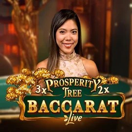 Prosperity Tree Baccarat online game logo by Evolution on kingmakercasino.eu