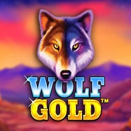 Wolf Gold online game logo by Pragmatic Play on kingmakercasino.eu